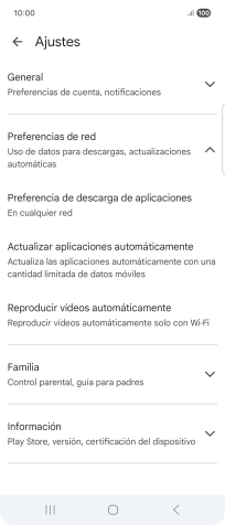 Pulsa Actualizar aplicaciones automáticamente. Pulsa Actualizar aplicaciones automáticamente.