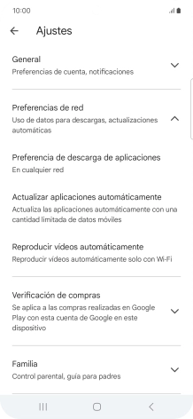 Pulsa Actualizar aplicaciones automáticamente. Pulsa Actualizar aplicaciones automáticamente.