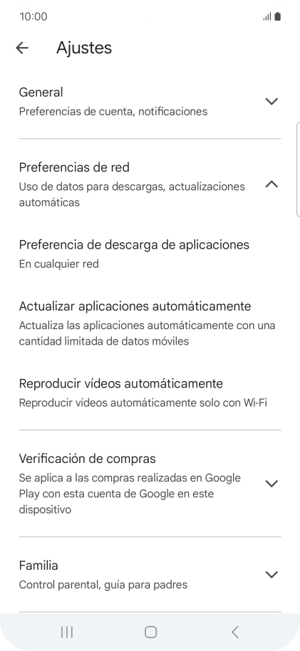 Pulsa Actualizar aplicaciones automáticamente. Pulsa Actualizar aplicaciones automáticamente.