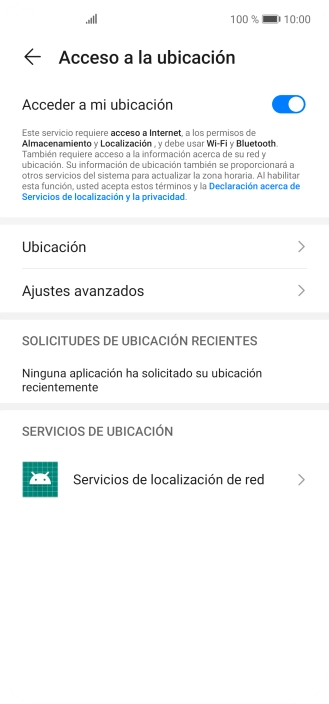 Pulsa Ubicación. Pulsa Ubicación.