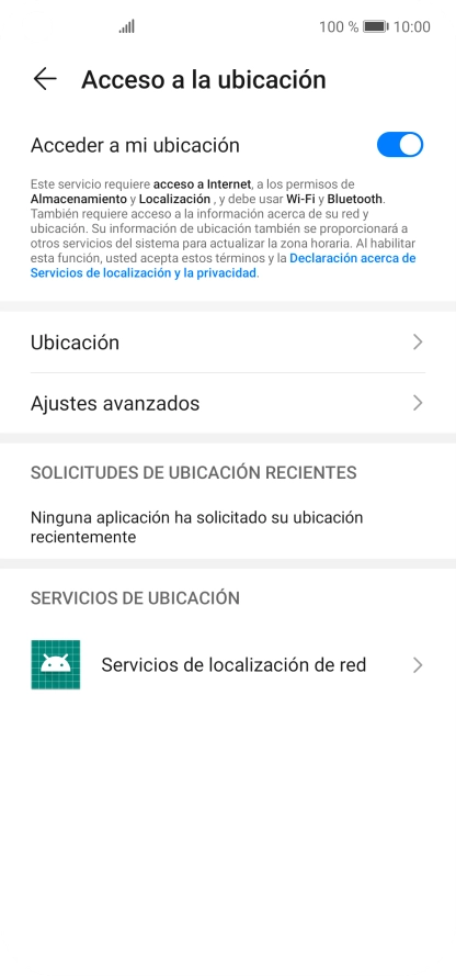 Pulsa Ubicación. Pulsa Ubicación.
