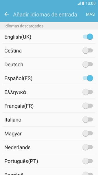 Pulsa la tecla de retroceso. Pulsa la tecla de retroceso.