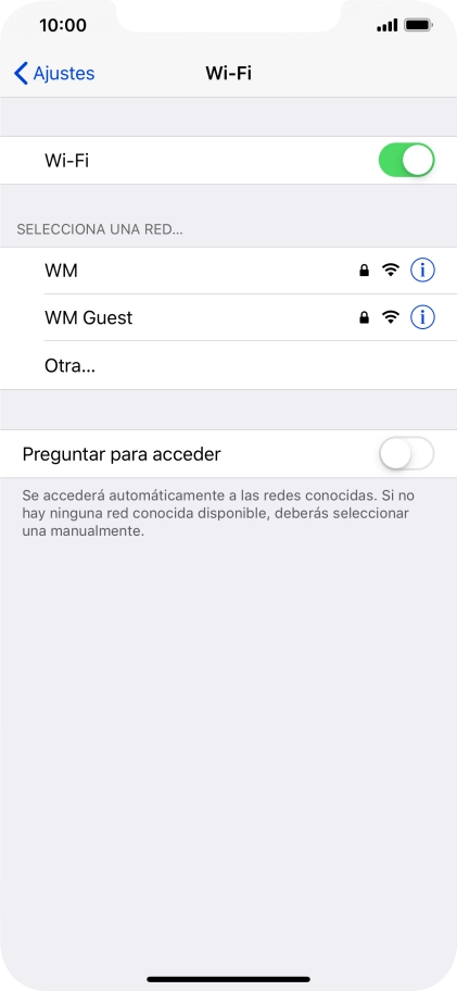Pulsa la red wifi deseada e introduce la contraseña de esta red. Pulsa la red wifi deseada e introduce la contraseña de esta red.