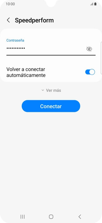 Introduce la contraseña de la red wifi y pulsa Conectar. Introduce la contraseña de la red wifi y pulsa Conectar.