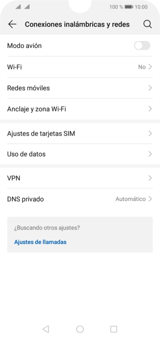 Pulsa Anclaje y zona Wi-Fi.