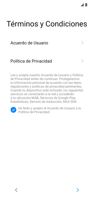 Pulsa la flecha hacia la derecha. Pulsa la flecha hacia la derecha.