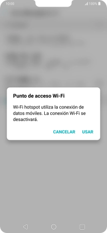 Si la función de wifi está activada, pulsa USAR. Si la función de wifi está activada, pulsa USAR.