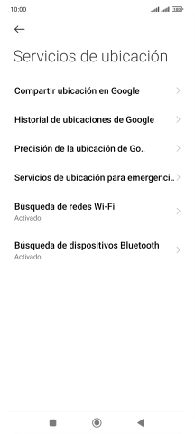 Pulsa Precisión de la ubicación de Go... Pulsa Precisión de la ubicación de Go...