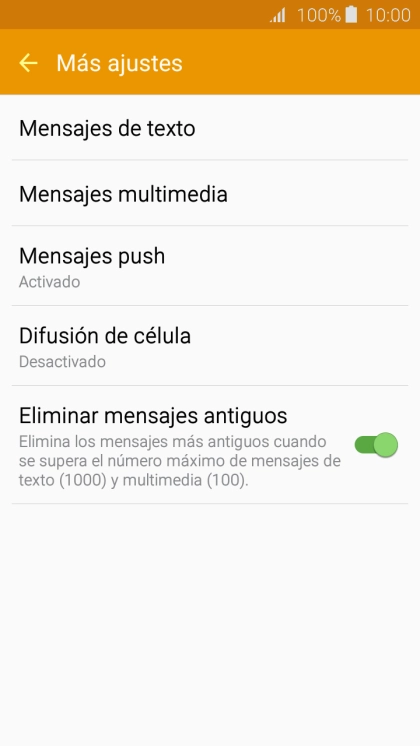 Pulsa Mensajes de texto. Pulsa Mensajes de texto.