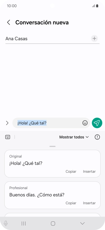Pulsa la lista desplegable. Pulsa la lista desplegable.