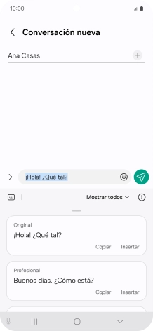 Pulsa la lista desplegable. Pulsa la lista desplegable.