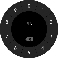 Introduce un código PIN y sigue las indicaciones de la pantalla para crear un código PIN como código de seguridad. Introduce un código PIN y sigue las indicaciones de la pantalla para crear un código PIN como código de seguridad.