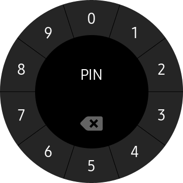 Introduce un código PIN y sigue las indicaciones de la pantalla para crear un código PIN como código de seguridad. Introduce un código PIN y sigue las indicaciones de la pantalla para crear un código PIN como código de seguridad.