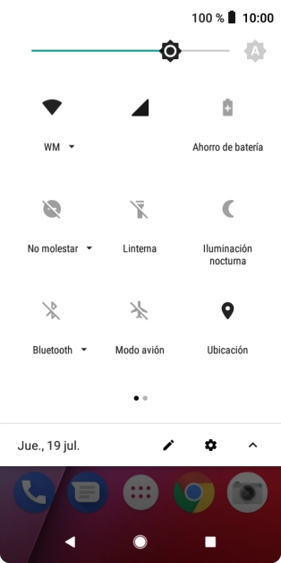 Pulsa Modo avión para activar o desactivar la función. Pulsa Modo avión para activar o desactivar la función.