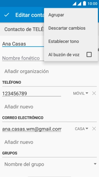Pulsa Establecer tono. Pulsa Establecer tono.