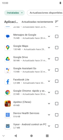 Pulsa la app deseada. Pulsa la app deseada.