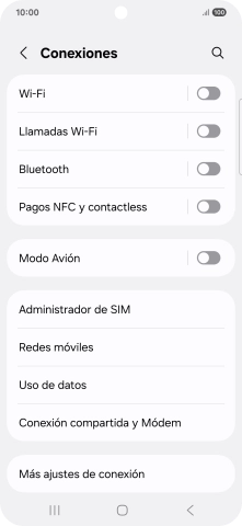 Pulsa Redes móviles. Pulsa Redes móviles.