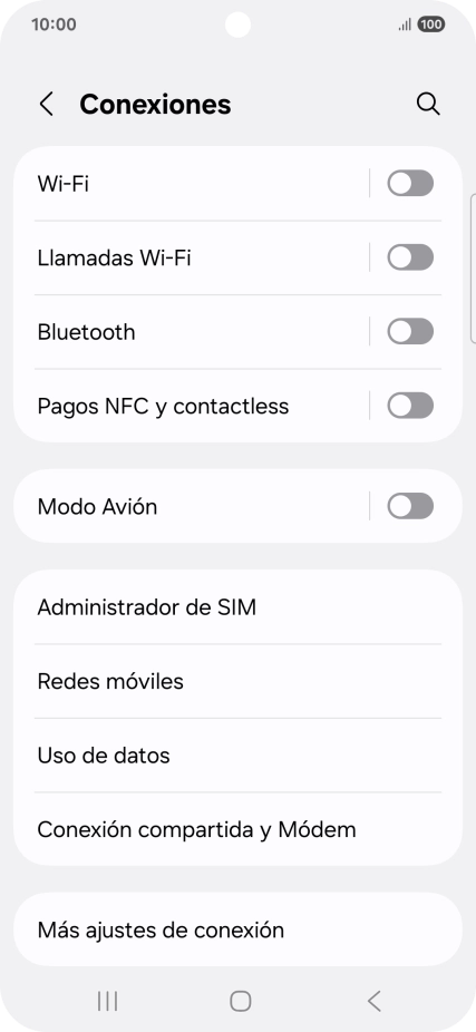 Pulsa Redes móviles. Pulsa Redes móviles.