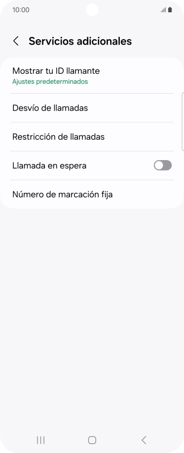 Pulsa Número de marcación fija.