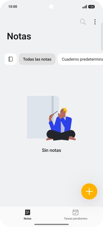 Desliza el dedo hacia la izquierda desde la parte superior derecha de la pantalla. Desliza el dedo hacia la izquierda desde la parte superior derecha de la pantalla.