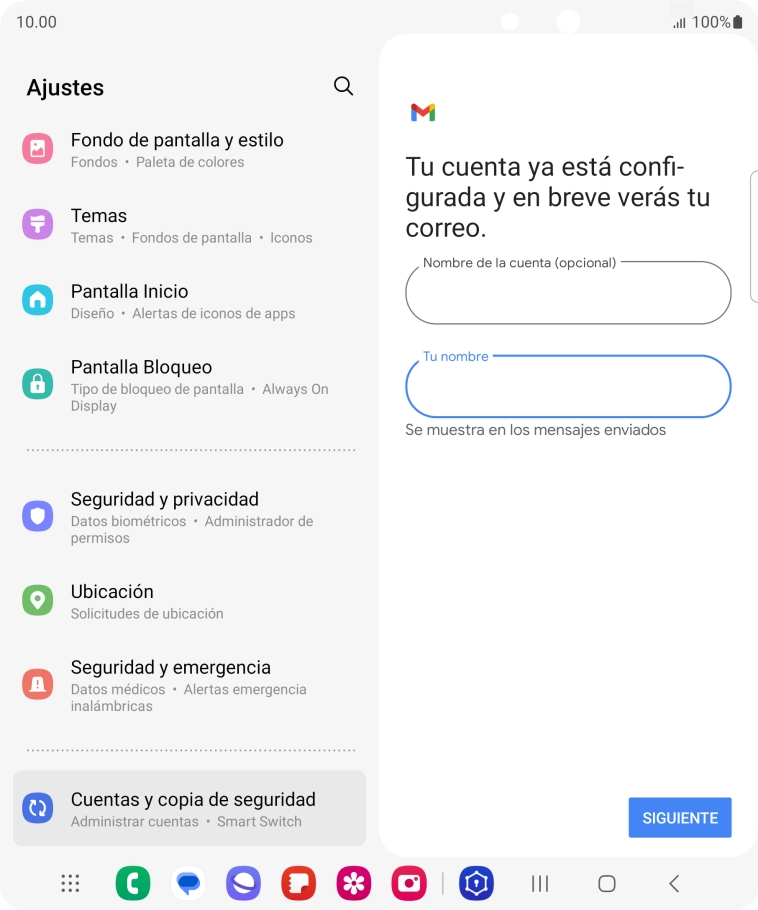Pulsa SIGUIENTE.