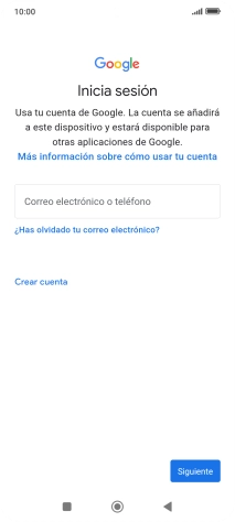Si no tienes una cuenta de Google, pulsa Crear cuenta y sigue las indicaciones de la pantalla para ver cómo crear una cuenta nueva.