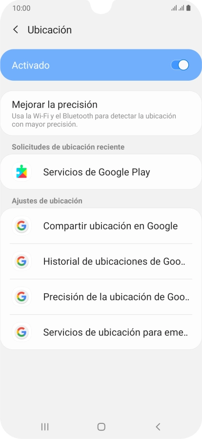 Pulsa Precisión de la ubicación de Goo...