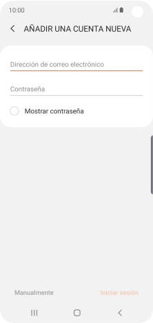 Pulsa Dirección de correo electrónico e introduce tu dirección de correo electrónico. Pulsa Dirección de correo electrónico e introduce tu dirección de correo electrónico.