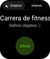 Pulsa Definir objetivo y sigue las indicaciones de la pantalla para fijar los objetivos deseados.