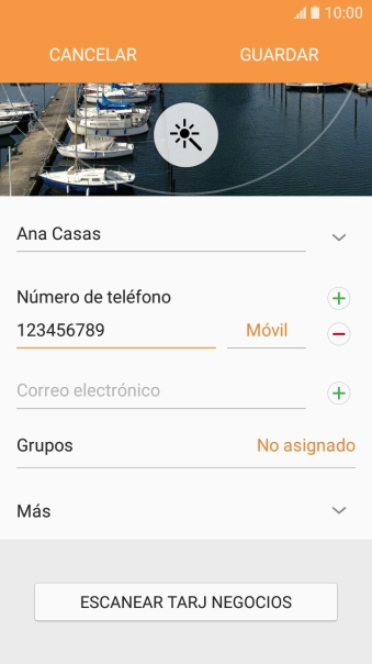 Pulsa la lista desplegable junto al número de teléfono. Pulsa la lista desplegable junto al número de teléfono.