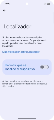 Pulsa el indicador junto a 
