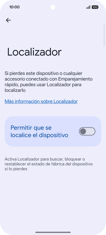 Pulsa el indicador junto a 