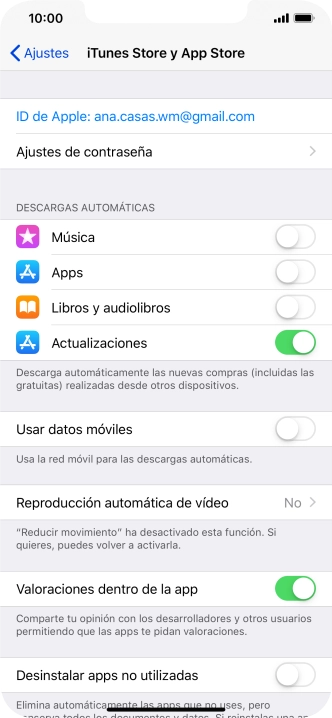 Pulsa el indicador junto a 