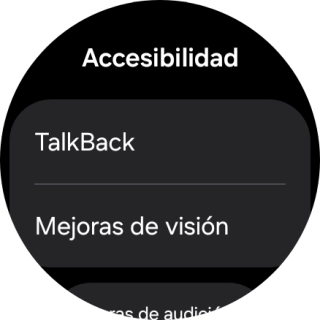 Pulsa Talkback y sigue las indicaciones de la pantalla para activar o desactivar la función. Pulsa Talkback y sigue las indicaciones de la pantalla para activar o desactivar la función.