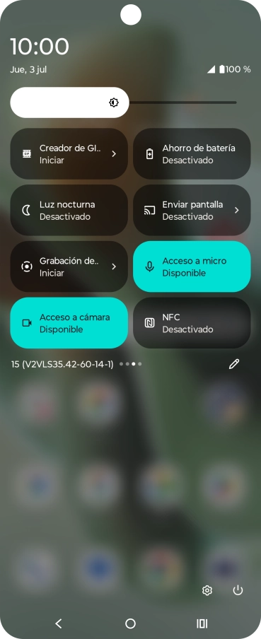Pulsa el icono de modo de ahorro de energía para activar o desactivar la función. Pulsa el icono de modo de ahorro de energía para activar o desactivar la función.
