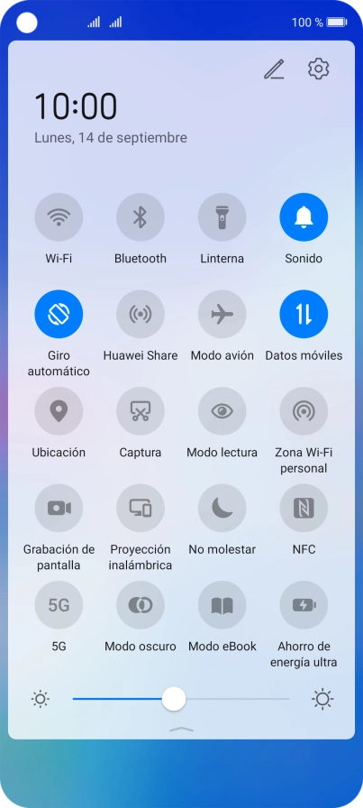 Pulsa Modo avión para activar o desactivar la función.