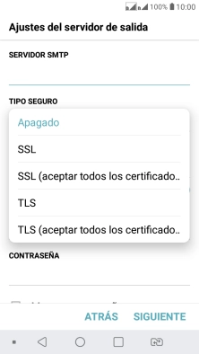 Pulsa Apagado para desactivar la función. Pulsa Apagado para desactivar la función.