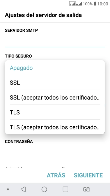 Pulsa Apagado para desactivar la función. Pulsa Apagado para desactivar la función.