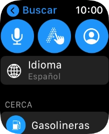 Pulsa el icono de micrófono para activar la función de entrada vocal. Pulsa el icono de micrófono para activar la función de entrada vocal.