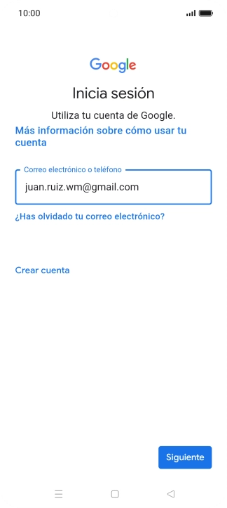 Pulsa Siguiente.