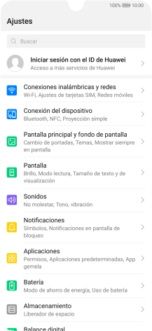 Pulsa Conexiones inalámbricas y redes.