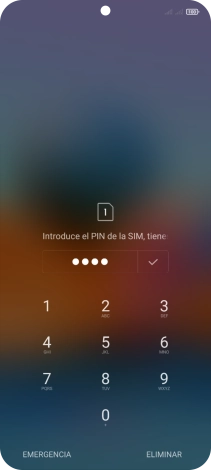 Si lo solicita el teléfono, introduce el código PIN y pulsa el icono de aceptar. Si lo solicita el teléfono, introduce el código PIN y pulsa el icono de aceptar.