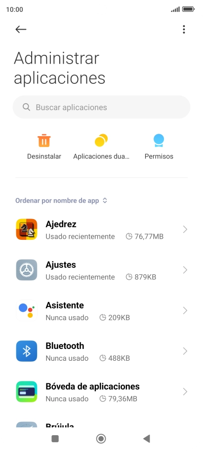 Pulsa la app deseada. Pulsa la app deseada.