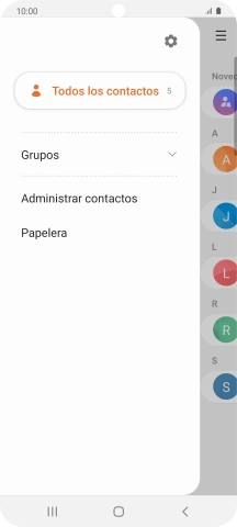 Pulsa Administrar contactos. Pulsa Administrar contactos.