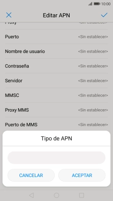 Introduce default y pulsa ACEPTAR. Introduce default y pulsa ACEPTAR.
