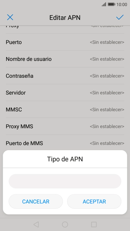 Introduce default y pulsa ACEPTAR. Introduce default y pulsa ACEPTAR.