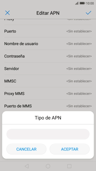 Introduce default y pulsa ACEPTAR. Introduce default y pulsa ACEPTAR.