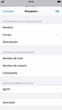 Pulsa SMTP.