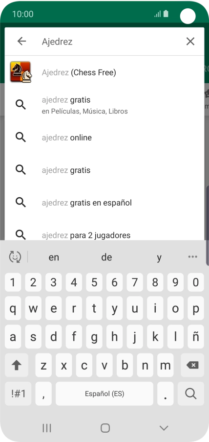 Introduce el nombre del tema o de la app y pulsa el icono de búsqueda. Introduce el nombre del tema o de la app y pulsa el icono de búsqueda.