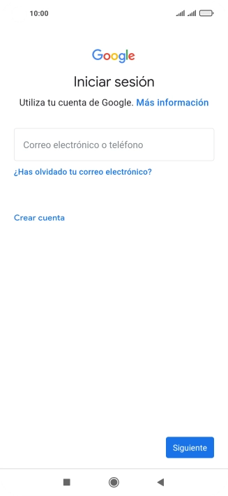 Si no tienes una cuenta de Google, pulsa Crear cuenta y sigue las indicaciones de la pantalla para ver cómo crear una cuenta nueva. Si no tienes una cuenta de Google, pulsa Crear cuenta y sigue las indicaciones de la pantalla para ver cómo crear una cuenta nueva.